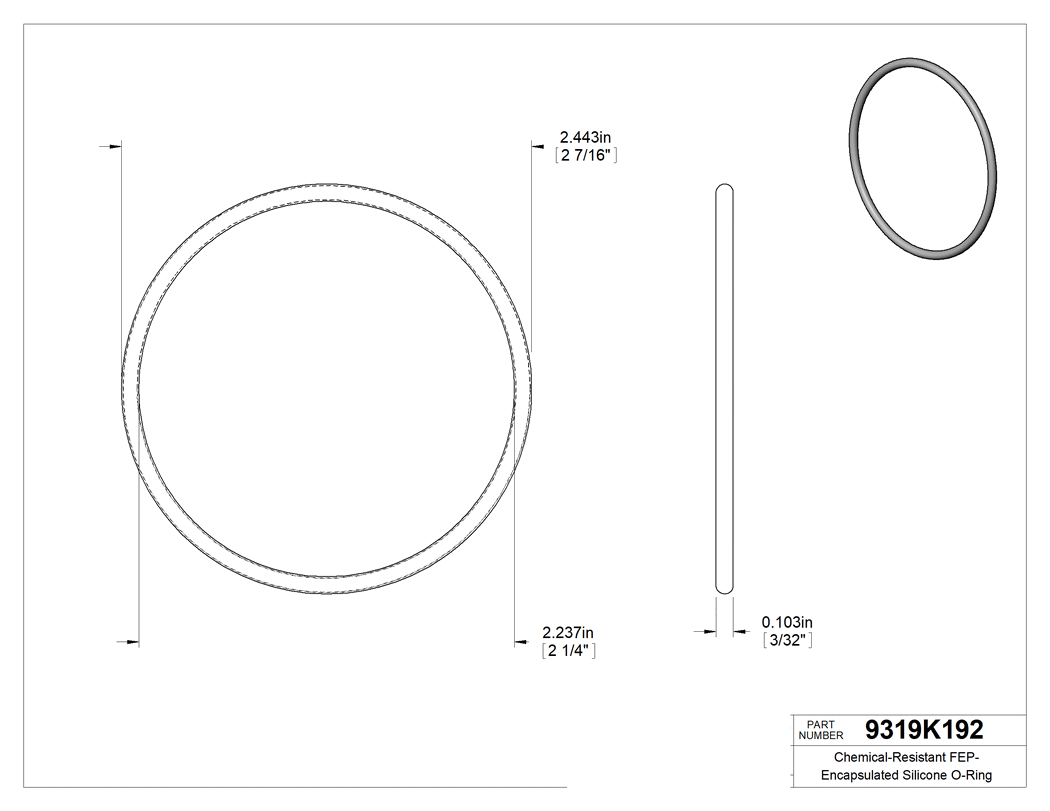 Technical drawing - 9319K192